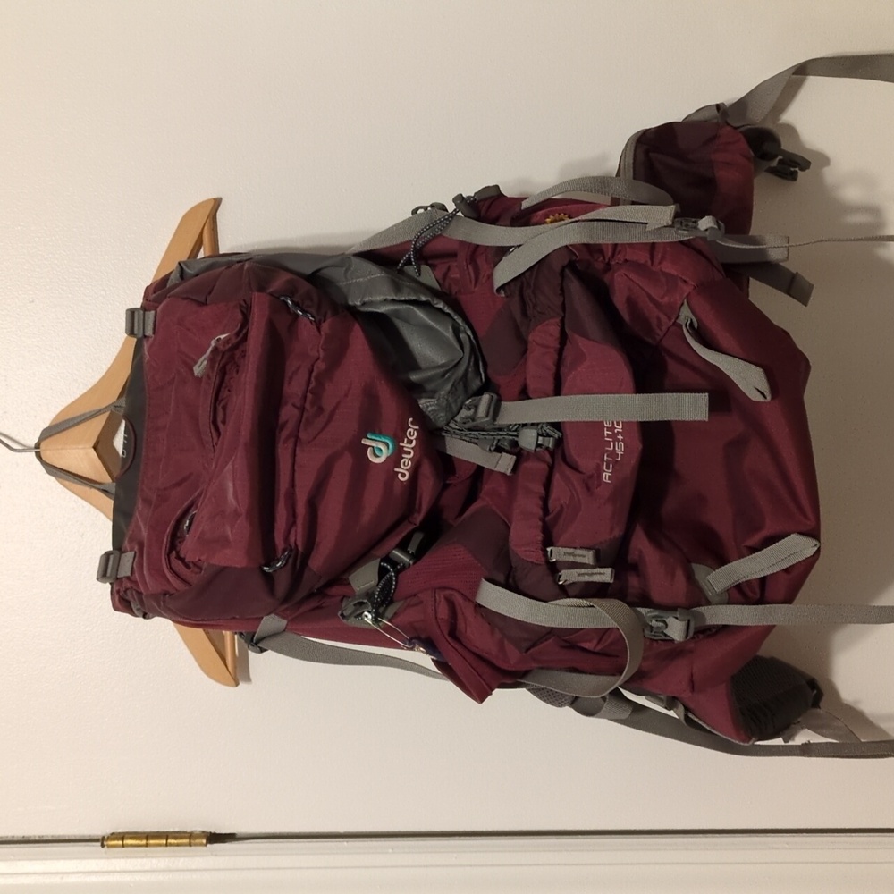 Deuter Burgundy Hiking/Travel Backpack
